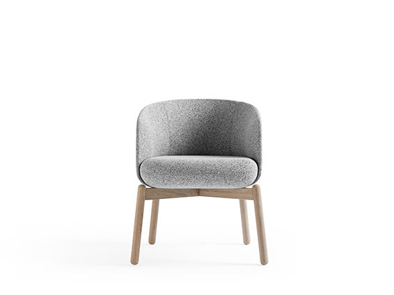 Stolice | Low Nest Chair Wood | +Halle